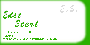 edit sterl business card